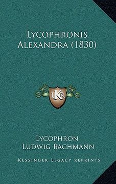 portada Lycophronis Alexandra (1830) (en Latin)