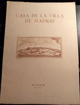 portada Casa de la Villa de Madrid.