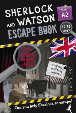 portada Sherlock & Watson. Escape Book per Repassar Anglès. 12-13 Anys (en Catalá)