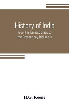 portada History of India: From the Earliest times to the Present day (Volume I) (en Inglés)