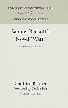 portada Samuel Beckett's Novel "Watt" (en Inglés)