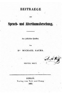 portada Beiträge zur Sprach- und Altertumsforschung (en Alemán)