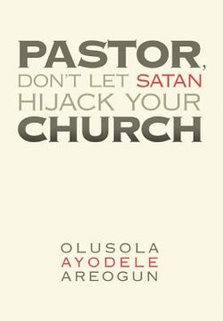 portada pastor, don't let satan hijack your church (en Inglés)