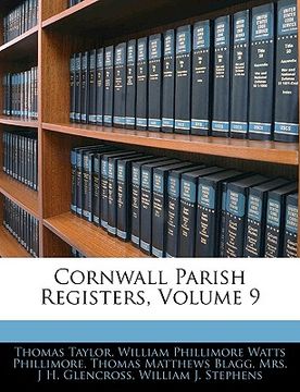 portada cornwall parish registers, volume 9 (en Inglés)