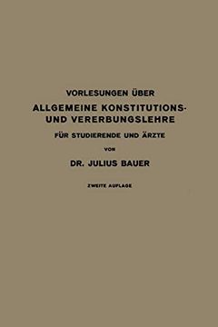 portada Vorlesungen Uber Allgemeine Konstitutions- und Vererbungslehre: Fur Studierende und Arzte (en Alemán)