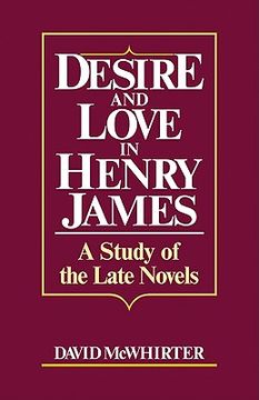 portada Desire and Love in Henry James Paperback (en Inglés)