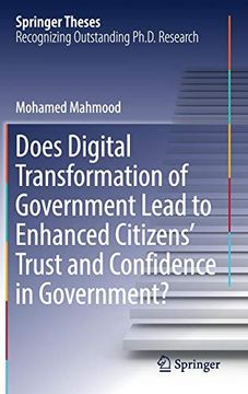 portada Does Digital Transformation of Government Lead to Enhanced Citizens' Trust and Confidence in Government? (Springer Theses) (en Inglés)