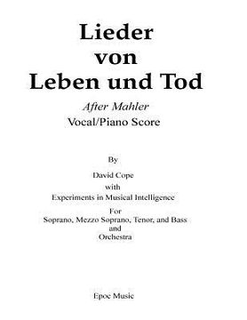 portada lieder von leben und Tod (after Mahler vocal/piano score) (en Inglés)