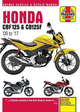 portada Honda CBF125 & CB125F Update (5540) ('09 To '16) (Paperback) 