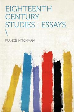 portada eighteenth century studies: essays ";"hardpress publishing