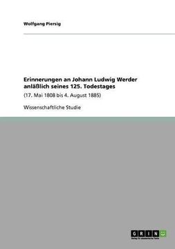 portada Erinnerungen an Johann Ludwig Werder anläßlich seines 125. Todestages
