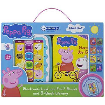 portada Peppa pig - Electronic me Reader jr and 8 Look and Find Sound Book Library - pi Kids 