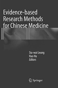 portada Evidence-Based Research Methods for Chinese Medicine (en Inglés)
