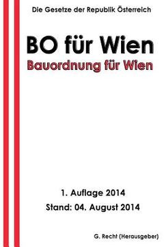 portada Bauordnung für Wien - BO für Wien (in German)