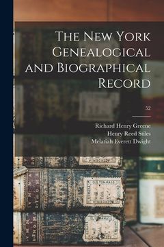 portada The New York Genealogical and Biographical Record; 52 (in English)