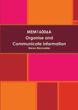 portada MEM16006A Organise and communicate information (in English)