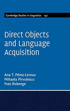 portada Direct Objects and Language Acquisition (Cambridge Studies in Linguistics) (en Inglés)