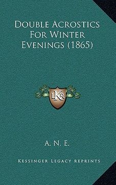 portada double acrostics for winter evenings (1865) (in English)