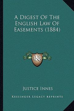 portada a digest of the english law of easements (1884)