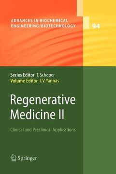 portada regenerative medicine ii: clinical and preclinical applications (en Inglés)