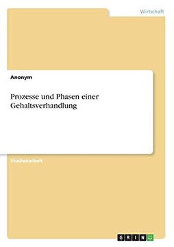 portada Prozesse und Phasen Einer Gehaltsverhandlung (en Alemán)