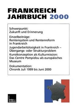 portada Frankreich-Jahrbuch 2000: Politik, Wirtschaft, Gesellschaft, Geschichte, Kultur (en Alemán)