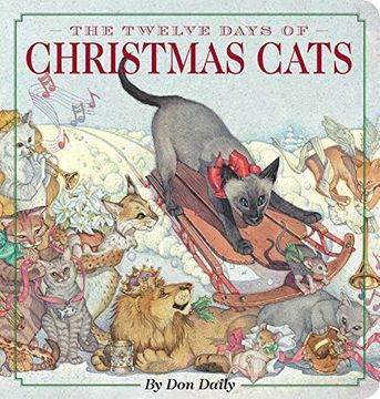 portada The Twelve Days of Christmas Cats Oversized Padded Board Book 