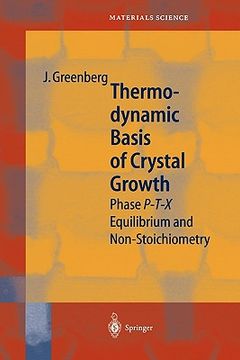 portada thermodynamic basis of crystal growth: p-t-x phase equilibrium and non-stoichiometry (en Inglés)