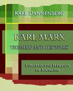 portada karl marx the man and his work (1918) (in English)