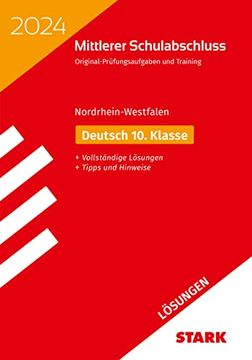 portada Stark Lösungen zu Original-Prüfungen und Training - Mittlerer Schulabschluss 2024 - Deutsch - nrw (in German)