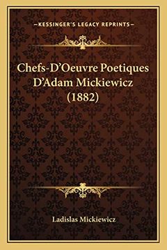 portada Chefs-D'oeuvre Poetiques D'adam Mickiewicz (en Francés)