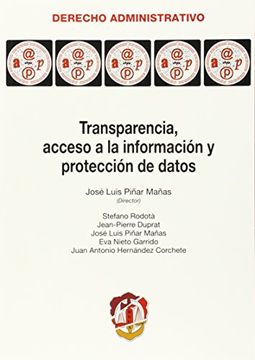 portada Transparencia, acceso a la información y protección de datos (Derecho Administrativo)