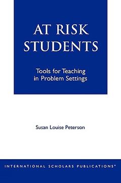 portada at - risk students: tools for teaching in problem settings (en Inglés)