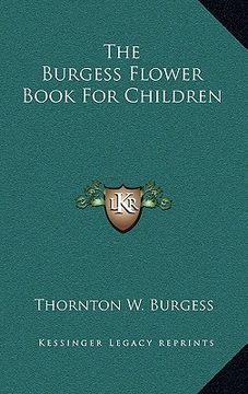 portada the burgess flower book for children (en Inglés)