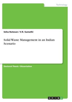 portada Solid Waste Management in an Indian Scenario (en Inglés)