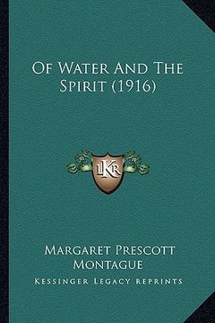 portada of water and the spirit (1916)