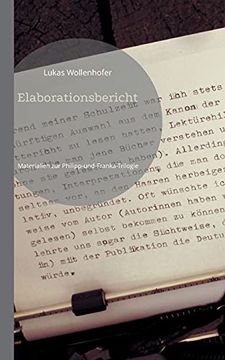 portada Elaborationsbericht: Materialien zur Philipp-Und-Franka-Trilogie (en Alemán)