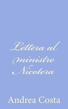 portada Lettera al ministro Nicotera (in Italian)