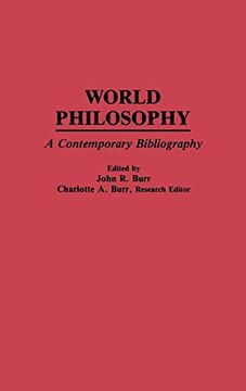 portada World Philosophy: A Contemporary Bibliography (Bibliographies and Indexes in Philosophy) (in English)