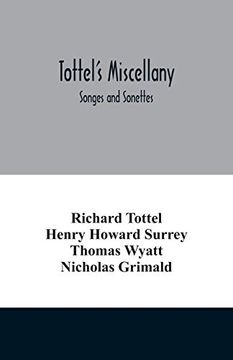 portada Tottel's Miscellany; Songes and Sonettes 