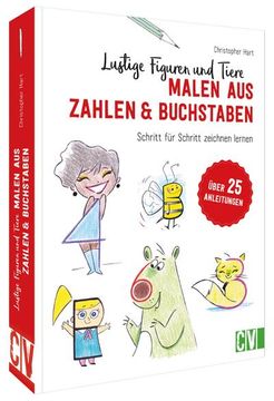 portada Lustige Figuren und Tiere malen aus Zahlen & Buchstaben (en Alemán)