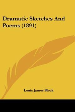 portada dramatic sketches and poems (1891) (en Inglés)