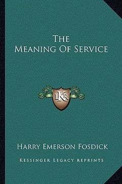 portada the meaning of service (en Inglés)
