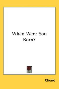 portada when were you born? (en Inglés)