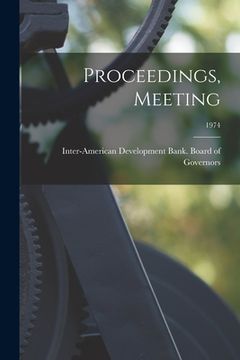 portada Proceedings, Meeting; 1974 (en Inglés)