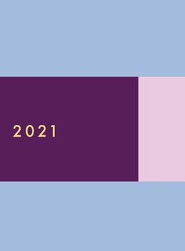 portada 2021 Daily Planner Hardcover: One Page per day 2021 Daily Planner, 8. 5X11, jan - dec 2021, 12 Month, Dated Planner 2021 Productivity, xl Planner, Purple, Blue (en Inglés)