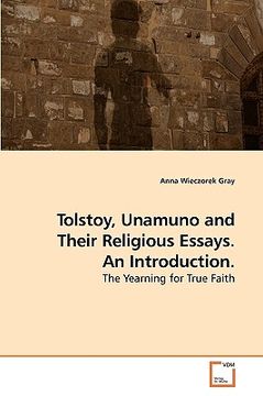 portada tolstoy, unamuno and their religious essays. an introduction. (en Inglés)