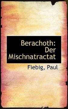 portada berachoth: der mischnatractat (en Inglés)