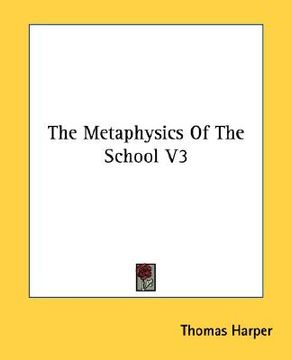 portada the metaphysics of the school v3 (en Inglés)