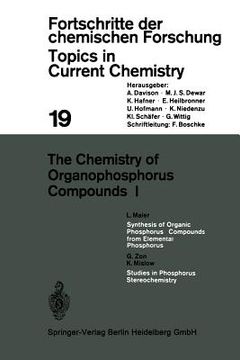 portada the chemistry of organophosphorus compounds i (en Inglés)